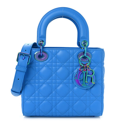 Christian Dior Lambskin Cannage Small Lady Dior Bright Blue 1 of 11