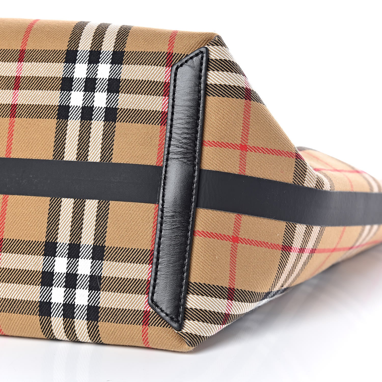 Burberry Vintage Check Medium The Giant Reversible Tote Antique Yellow Bright Red 12 of 12