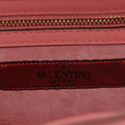 Valentino Garavani Vitello Embroidered Small Glam Lock Rockstud Flap Paradise Rose 6 of 7
