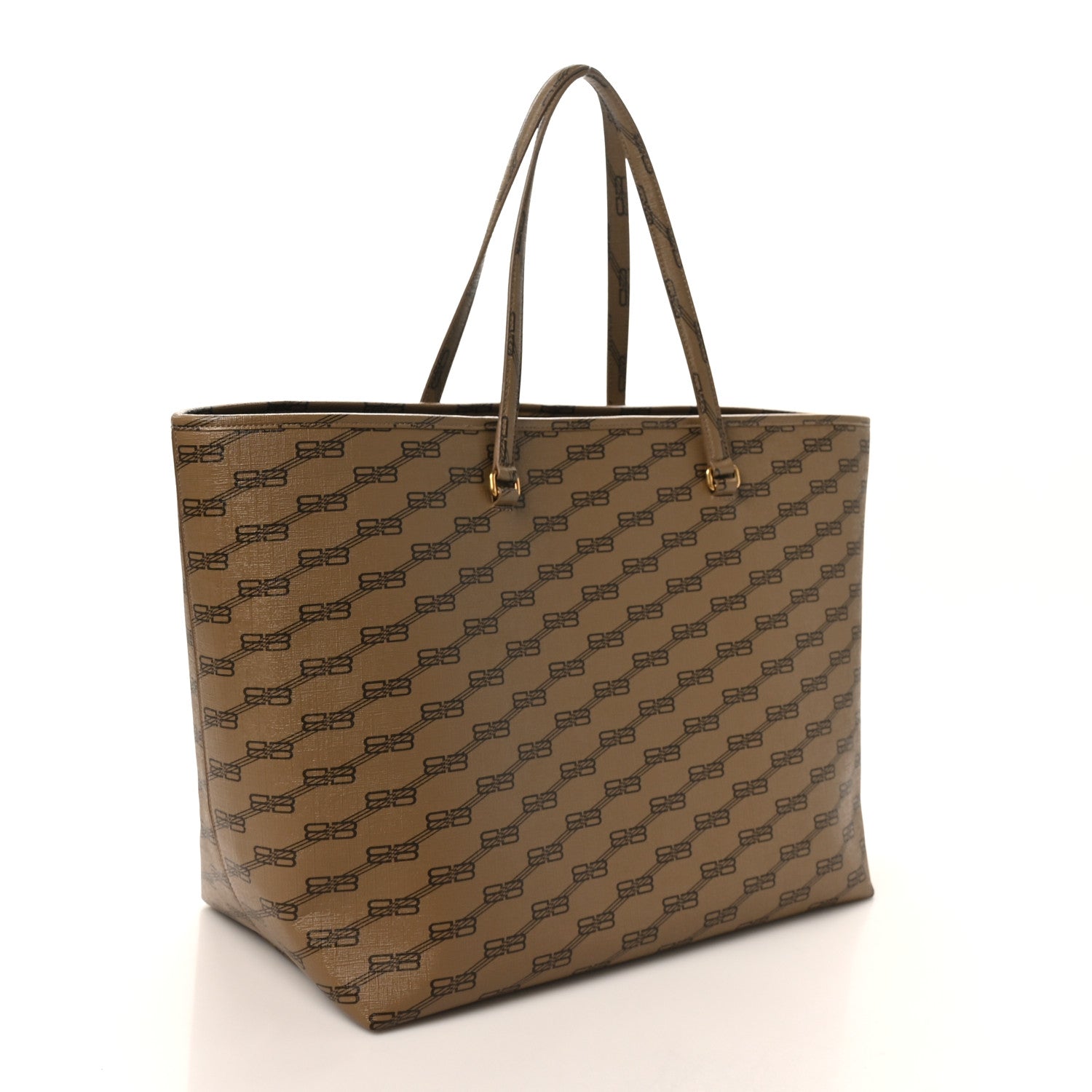 Balenciaga Coated Canvas BB Monogram Large Signature East West