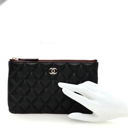 Chanel Caviar Quilted Cosmetic Case Black 2 of 7