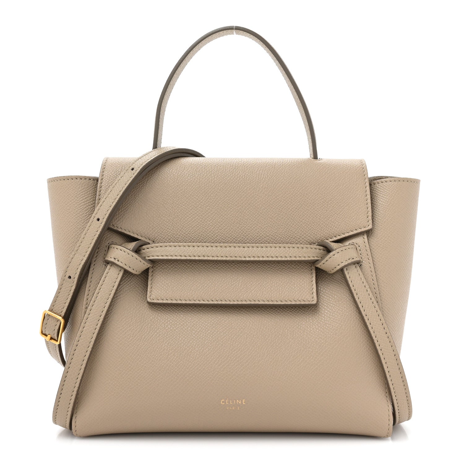Celine Grained Calfskin Nano Belt Bag Light Taupe 1 of 13