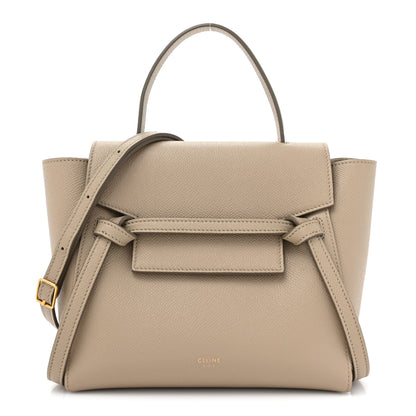 Celine Grained Calfskin Nano Belt Bag Light Taupe 1 of 13
