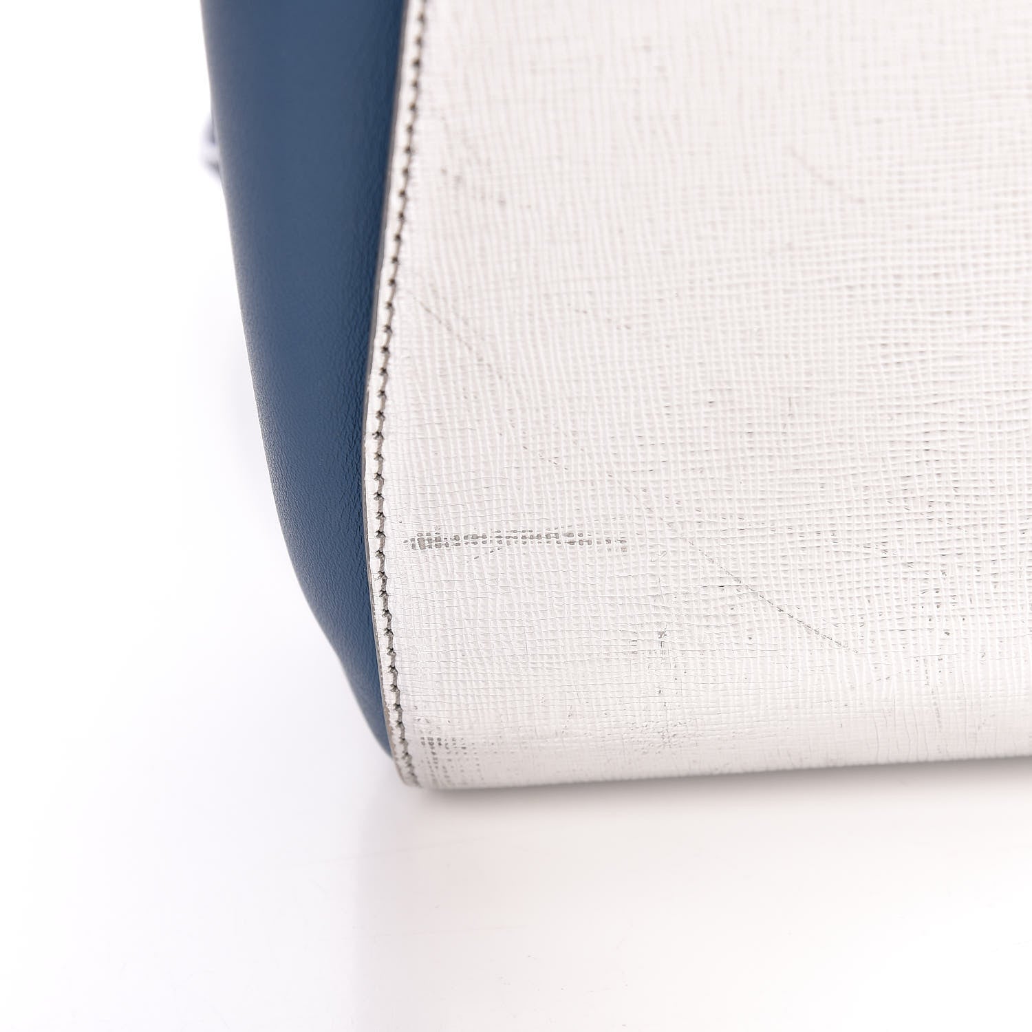 Fendi Vitello Elite Calfskin Colorblock Petite 2Jours Tote Blue Multicolor 14 of 20