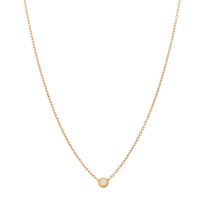 Cartier 18K Pink Gold Diamond SM D'Amour Pendant Necklace 1 of 5