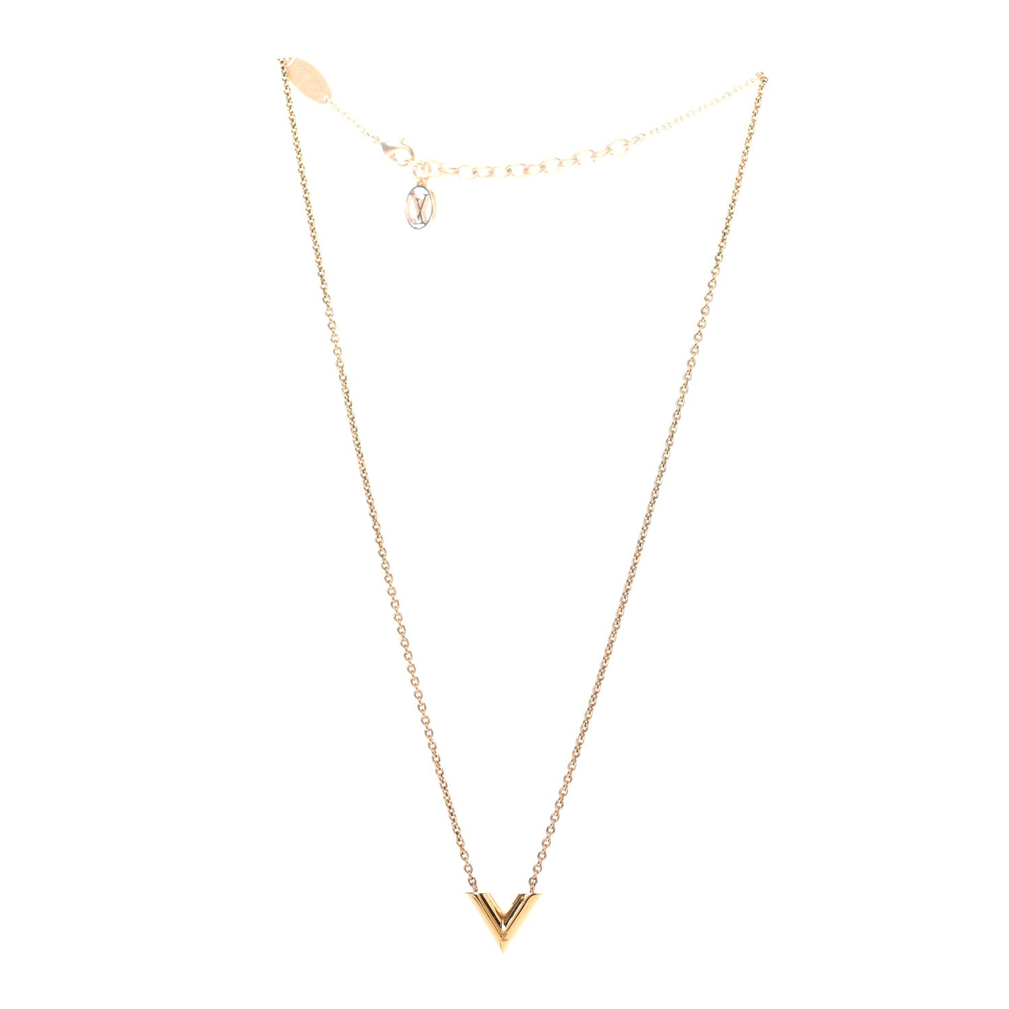 Essential V Necklace Gold