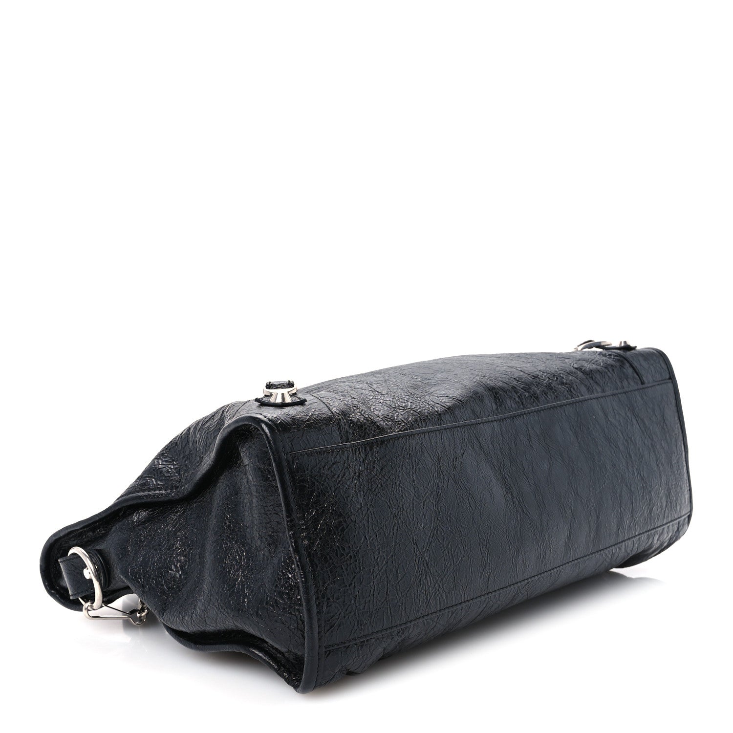 Balenciaga Agneau Arena Silver Hardware Medium Le City Black 4 of 11