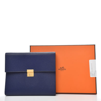 Hermes Chevre Mysore Clic 16 Wallet Blue Encre 6 of 6