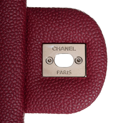 Chanel Caviar Quilted Jumbo Easy Flap Dark Red 6 of 8