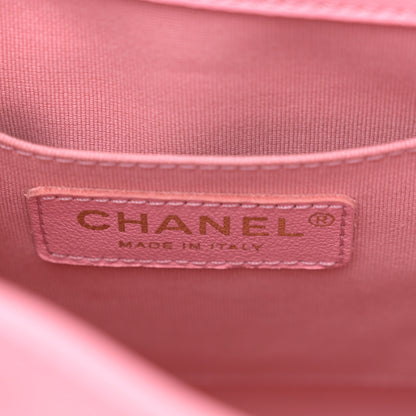 Chanel Calfskin Quilted Medium Duma Pockets Drawstring Backpack Pink 6 of 10