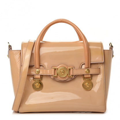 Versace Patent Small Signature Bag Beige 1 of 12