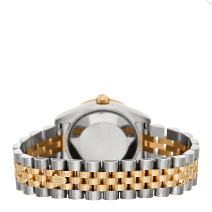 Rolex Stainless Steel 18K Yellow Gold Diamond Mother of Pearl 31mm Oyster Perpetual Datejust Watch 178383 3 of 5