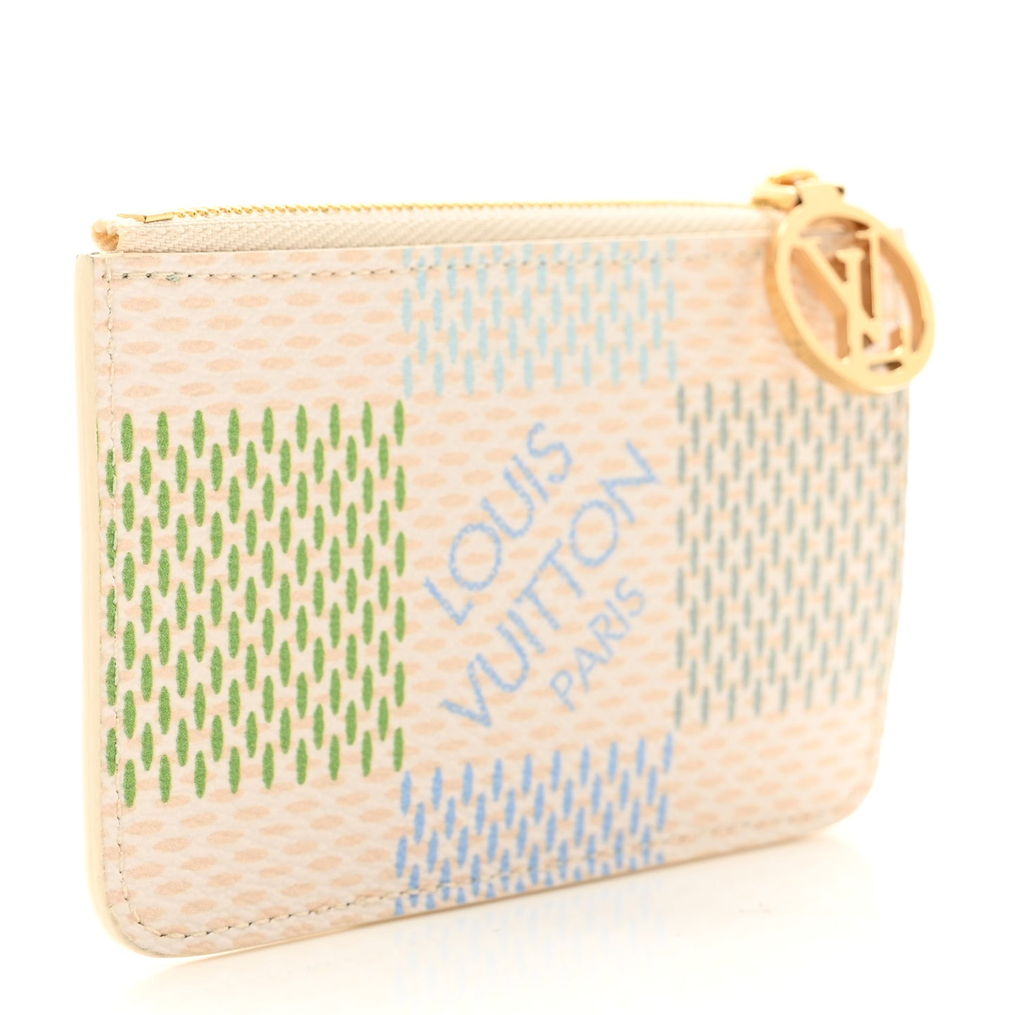 Damierlicious Zipped Romy Card Holder Pistachio Green