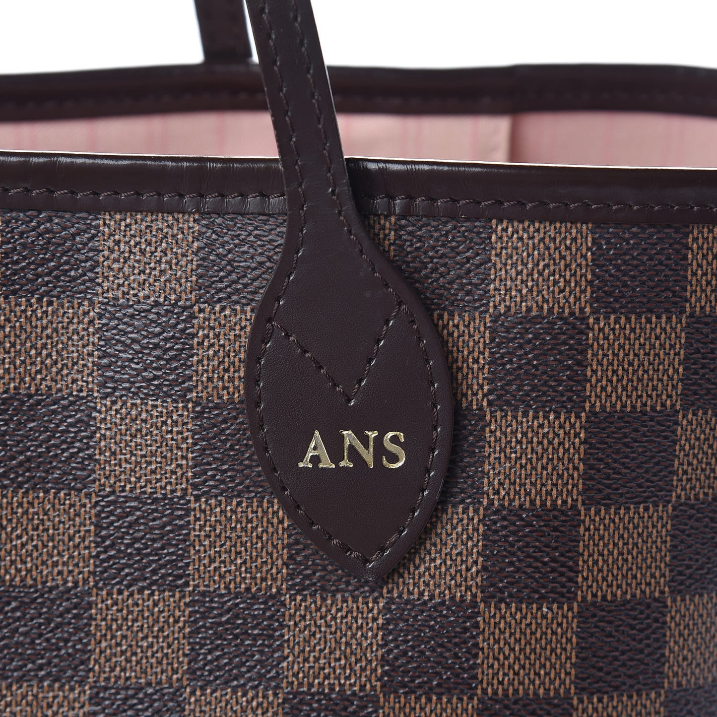 Damier Ebene Neo Neverfull MM Rose Ballerine