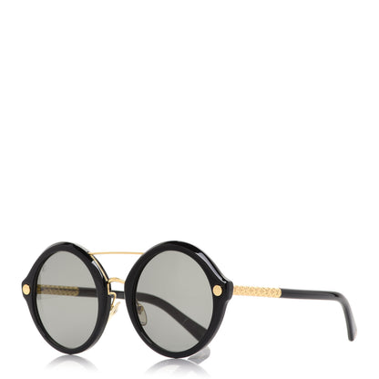 Louis Vuitton Acetate Round Sunglasses Z1052W Black 1 of 8