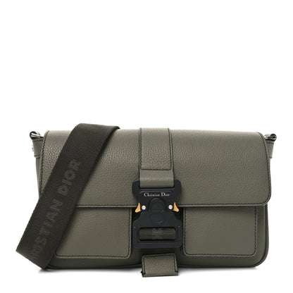 Christian Dior Grained Calfskin Hit The Road Bag Dark Green 1 of 10