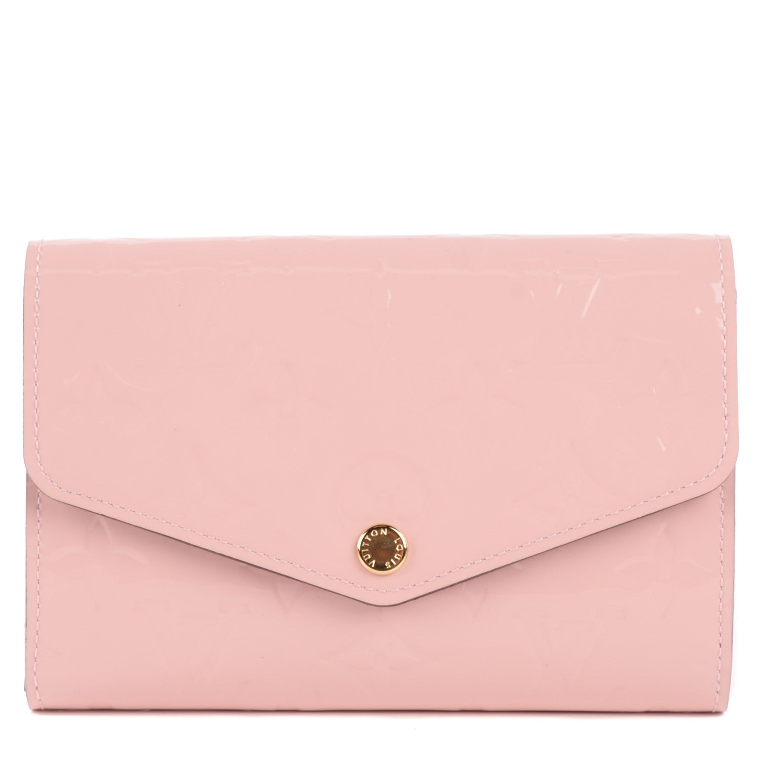 Louis Vuitton Vernis Sarah Compact Wallet Rose Ballerine 1 of 7