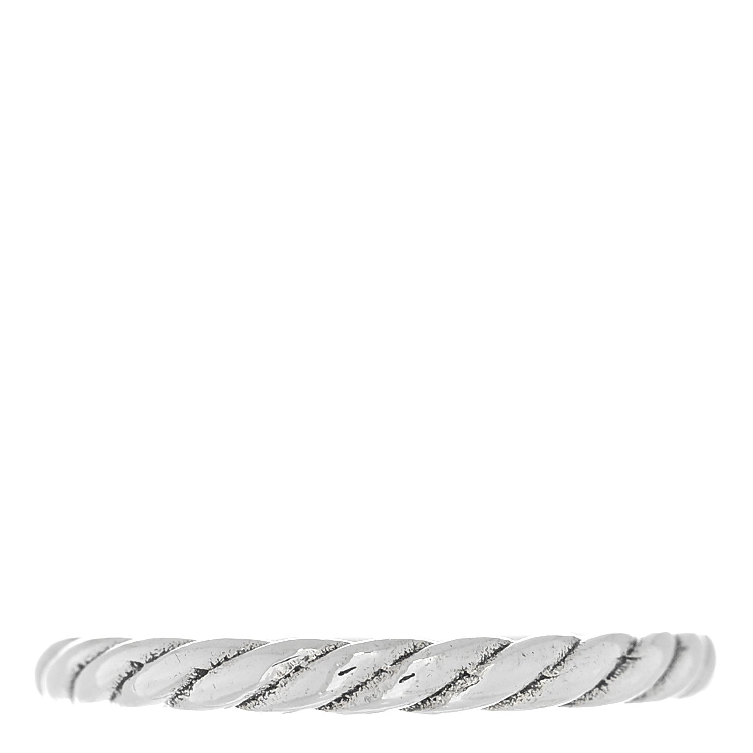 David Yurman Sterling Silver Cable Classics Band Ring 53 6.5 1 of 4