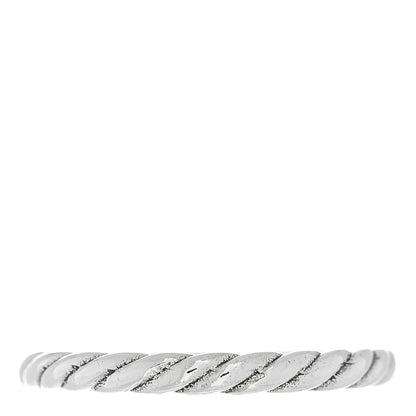David Yurman Sterling Silver Cable Classics Band Ring 53 6.5 1 of 4