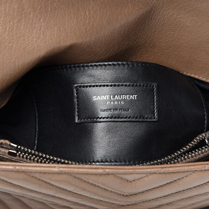 Saint Laurent Sheepskin Matelasse Chevron Monogram Medium College Bag Fard 8 of 12