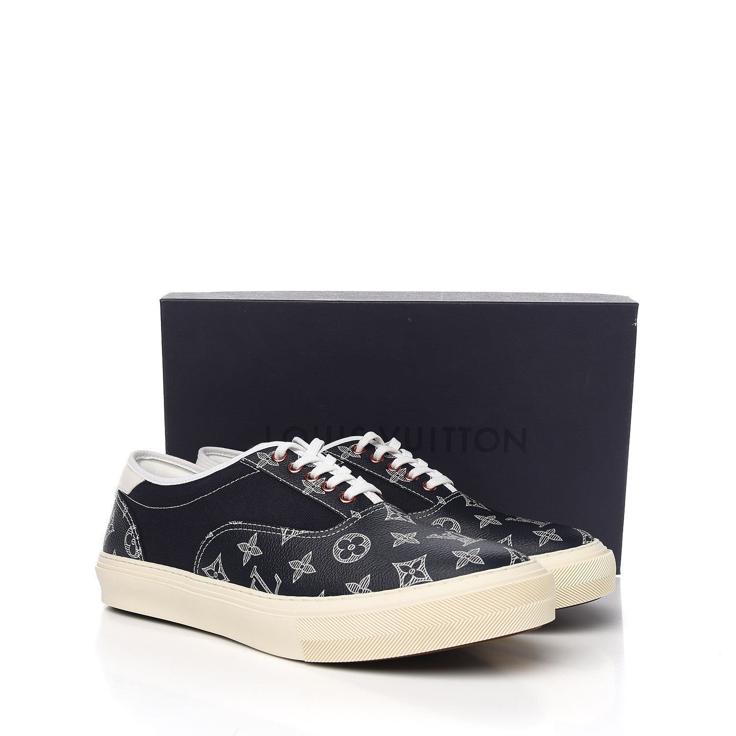 Louis Vuitton Savane Monogram Trocadero Sneakers 11 Encre 10 of 10