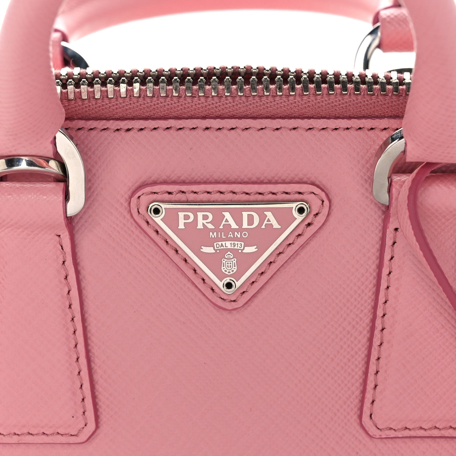 Prada Saffiano Lux Mini Promenade Tote Petalo 7 of 9