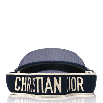 Christian Dior Oblique DiorClub V1U Sun Visor Blue 5 of 6
