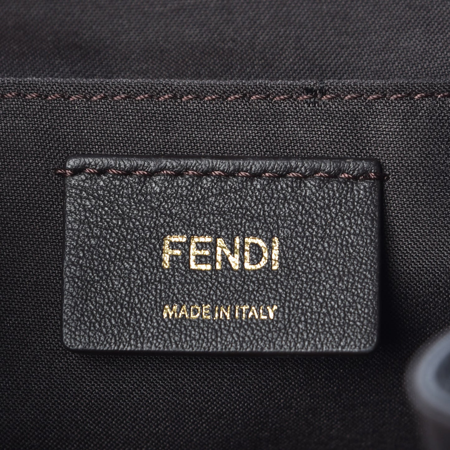 Vitello Cruise Bi-Color FF 1974 Embossed F is Fendi Drawstring Backpack Black Fragola Maya