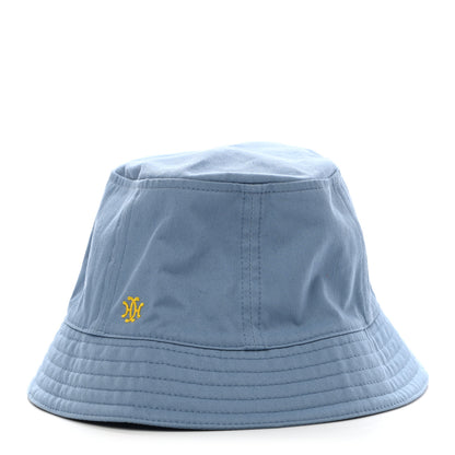 Hermes Washed Cotton Calvi Bucket Hat 58 Bleu Faience 1 of 8