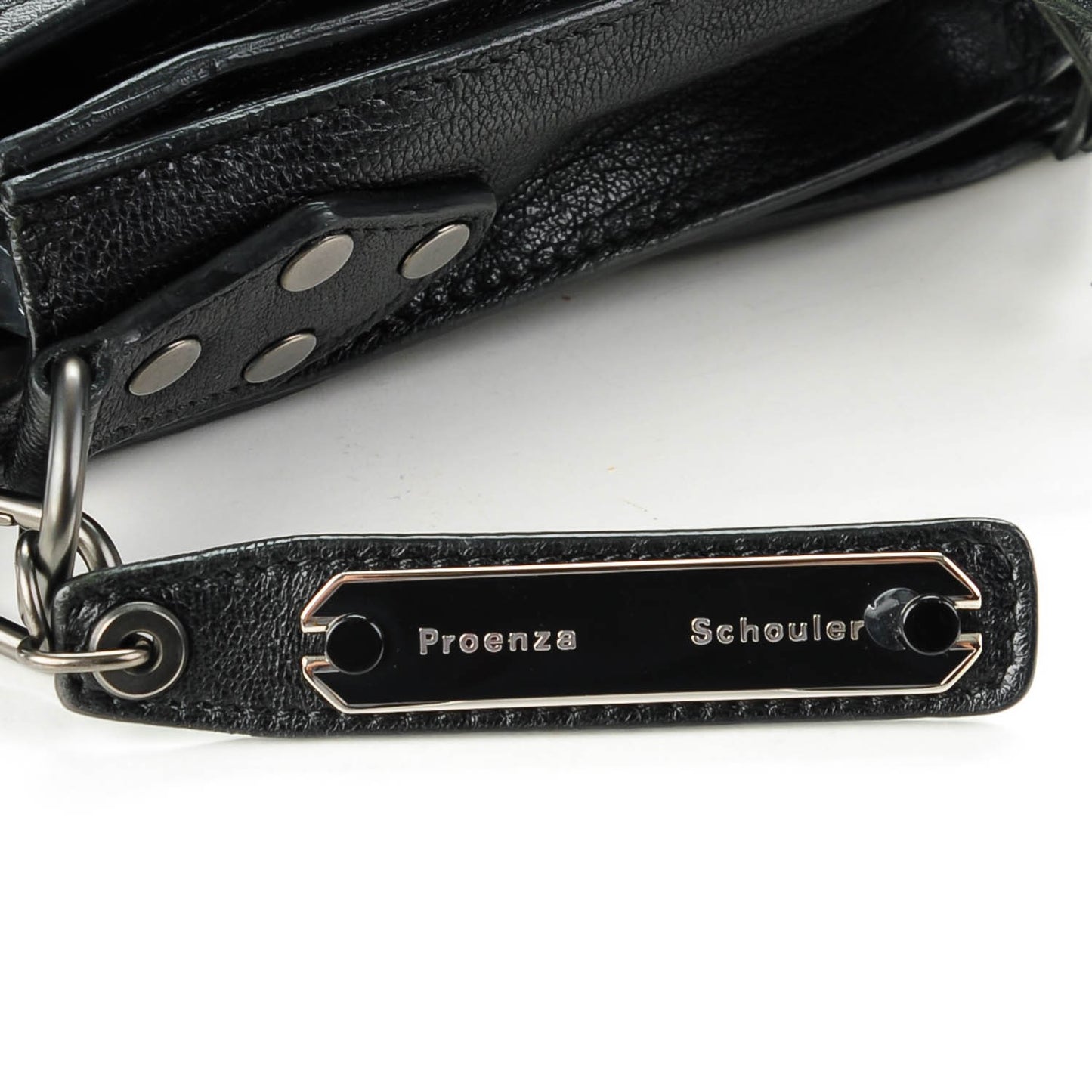 Lambskin Fringed PS1 Crossbody Pouch Black
