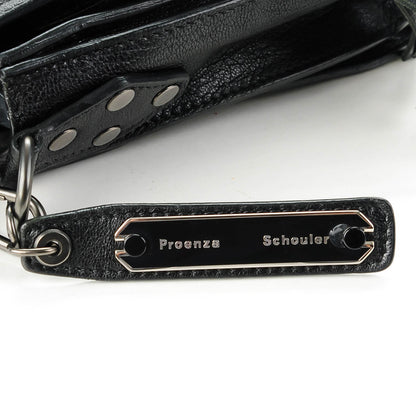 Proenza Schouler Lambskin Fringed PS1 Crossbody Pouch Black 8 of 9
