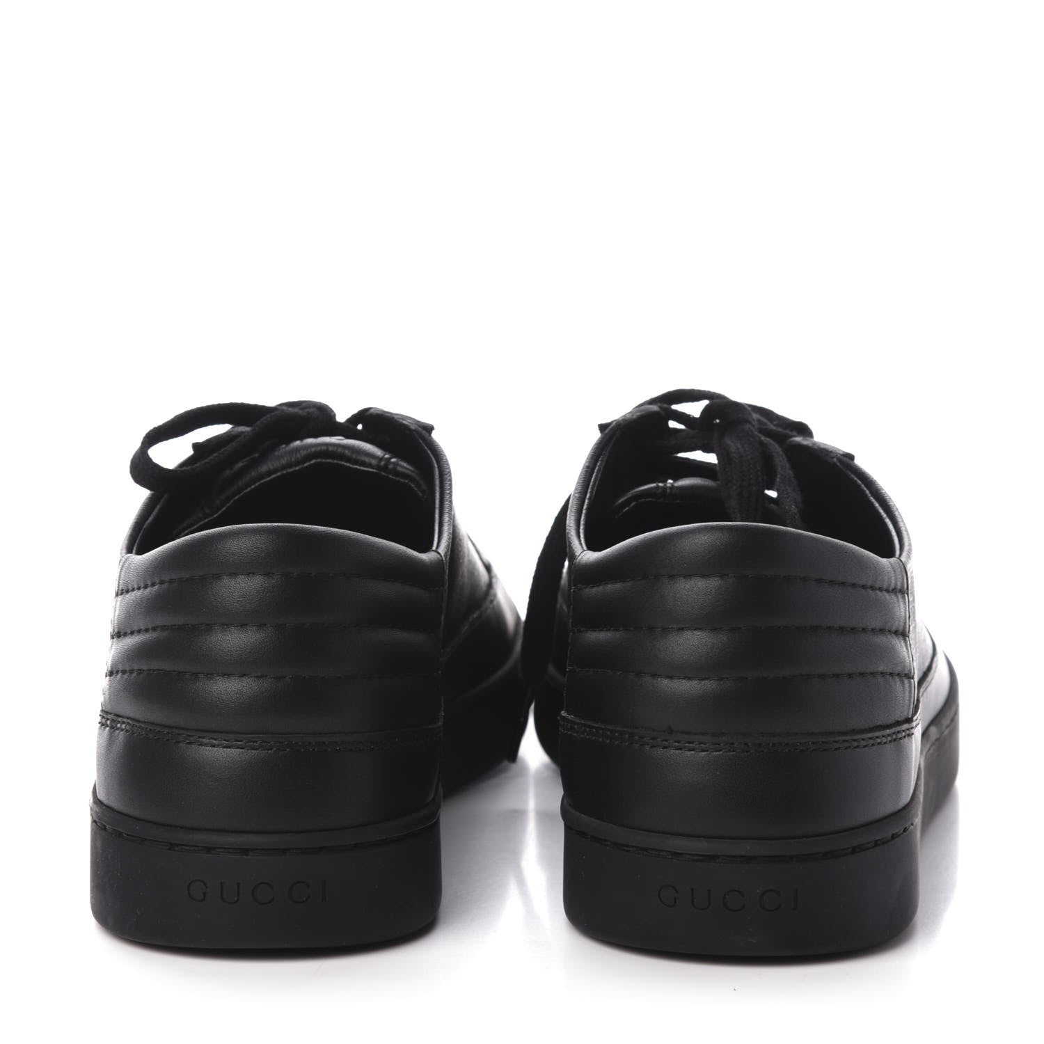 Gucci GG Supreme Monogram Mens Low Top Sneakers 9.5 Black 4 of 10