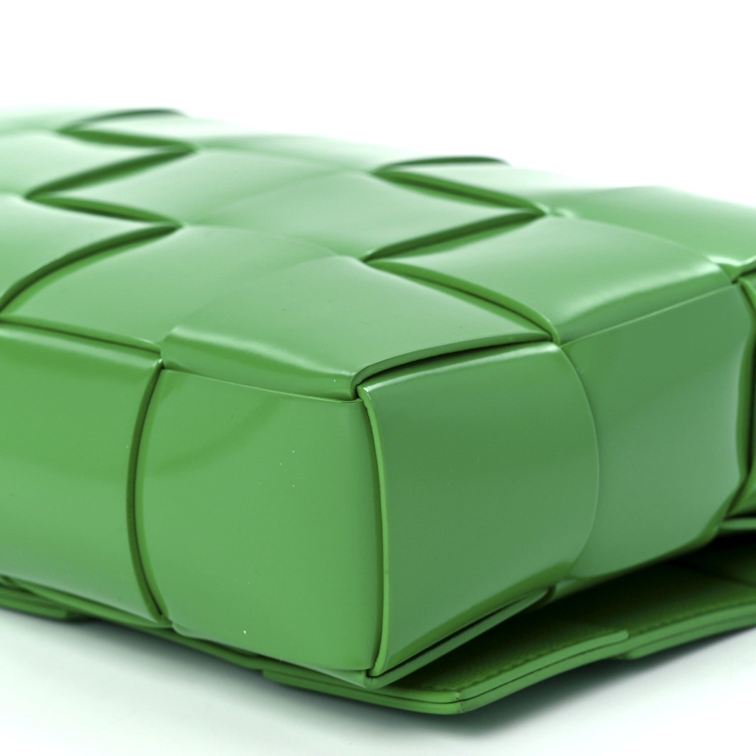 Bottega Veneta Brushed Calfskin Maxi Intrecciato Cassette Crossbody Bag Parakeet 12 of 12