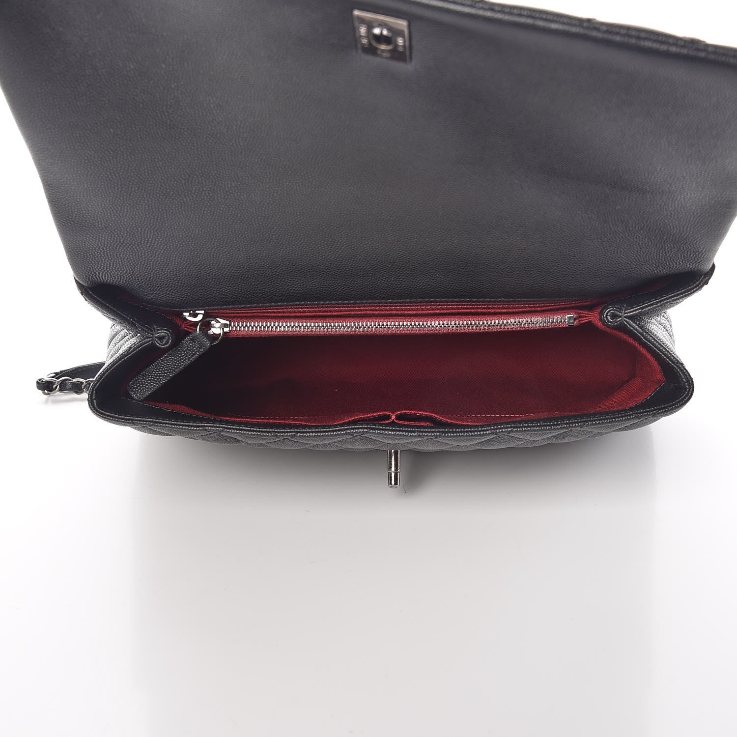 Chanel Caviar Quilted Medium Coco Handle Flap Black 5 of 8