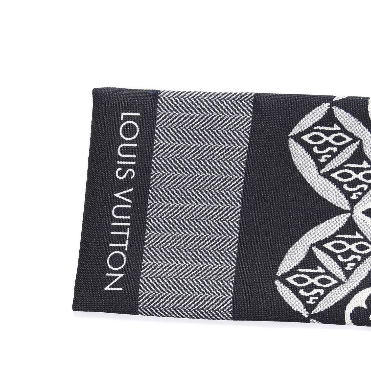 Louis Vuitton Silk Since 1854 Bandeau Black 4 of 4