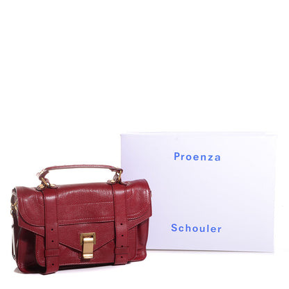 Proenza Schouler Lambskin Tiny PS1 Satchel Crimson 14 of 14