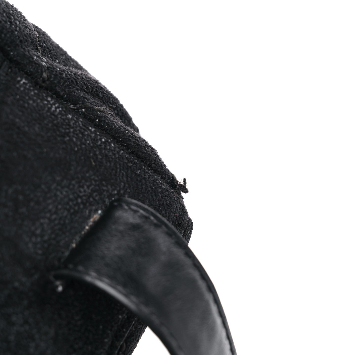 Shaggy Deer Quilted Small Falabella Backpack Black