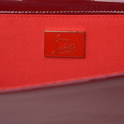 Christian Louboutin Patent Spikes Pigalle Clutch Rouge Imperial 6 of 6