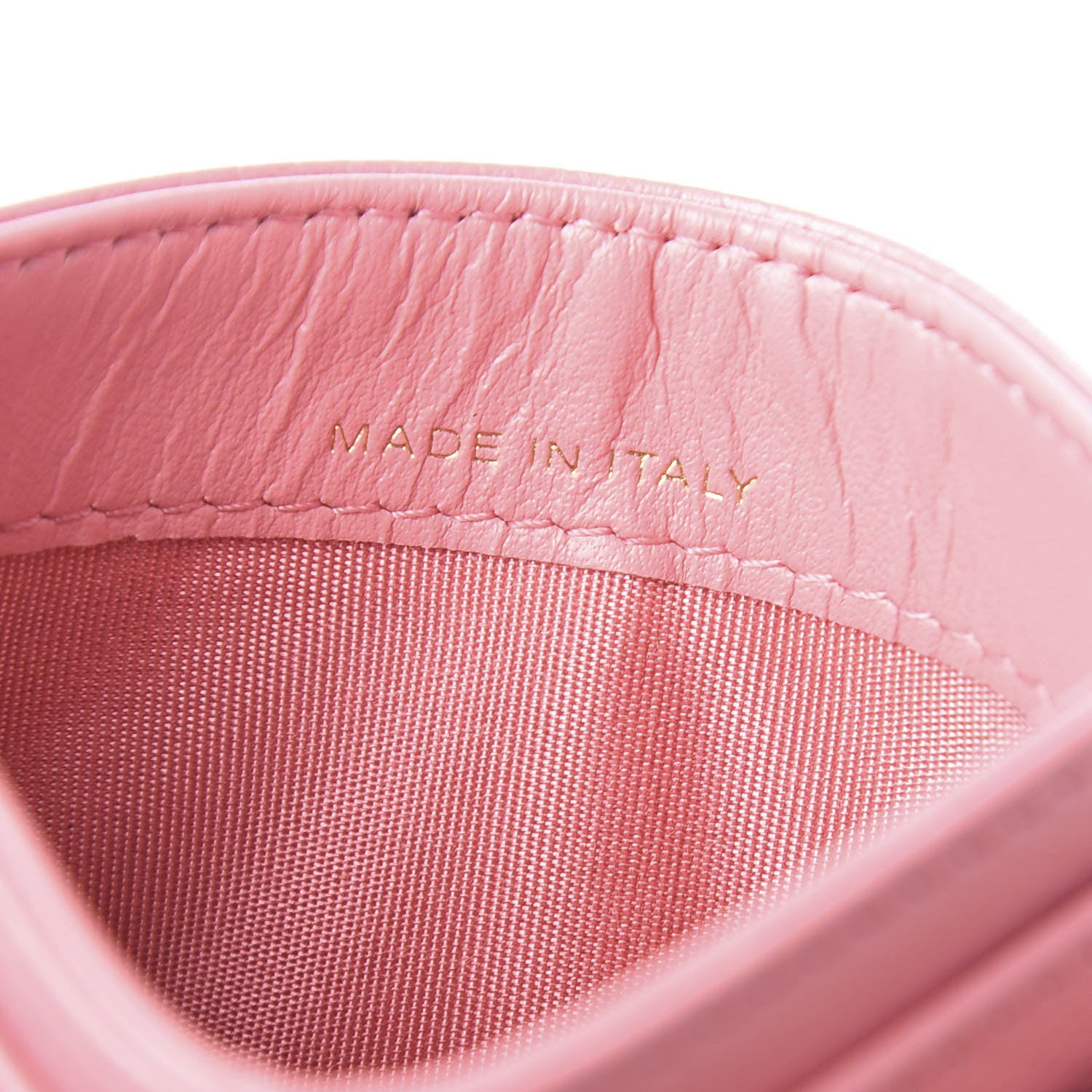 Chanel Caviar Camellia Embossed Card Holder Pink 7 of 9