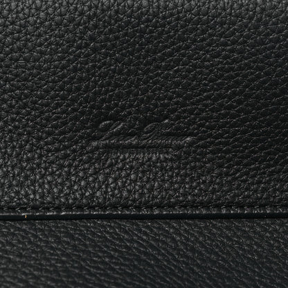 Loro Piana Grained Calfskin Medium Sesia Black 7 of 10