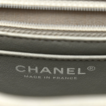 Chanel Caviar Quilted Mini Rectangular Flap Light Grey 6 of 13