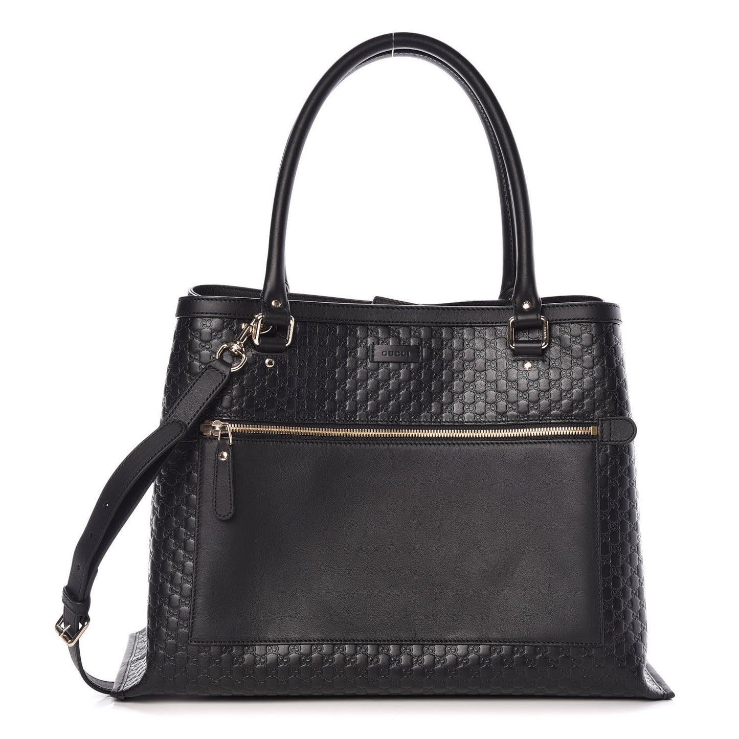 Soft Microguccissima Large Tote Black