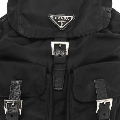 Prada Tessuto Nylon Saffiano Small Backpack Black 7 of 9