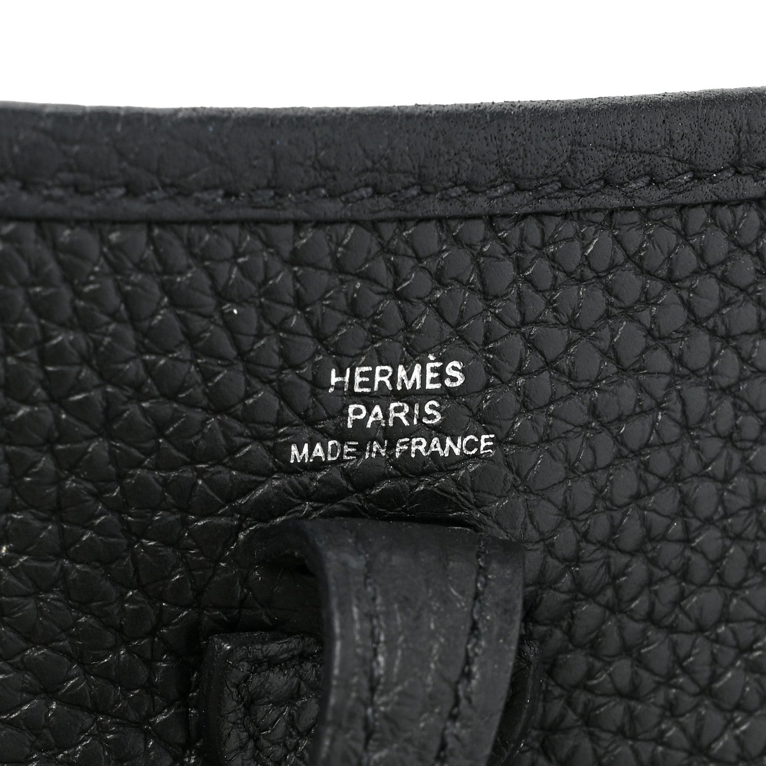 Hermes Taurillon Clemence Evelyne TPM Black 6 of 8