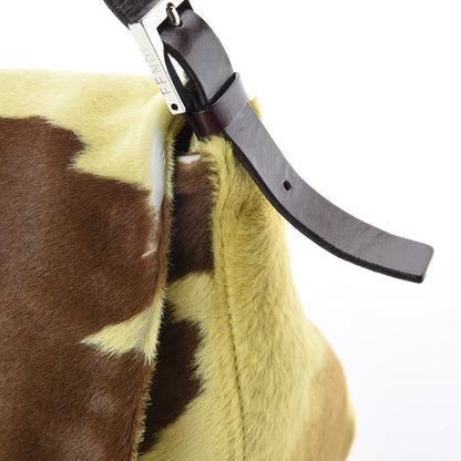 Fendi Calf Hair Mama Baguette Yellow Brown 7 of 11