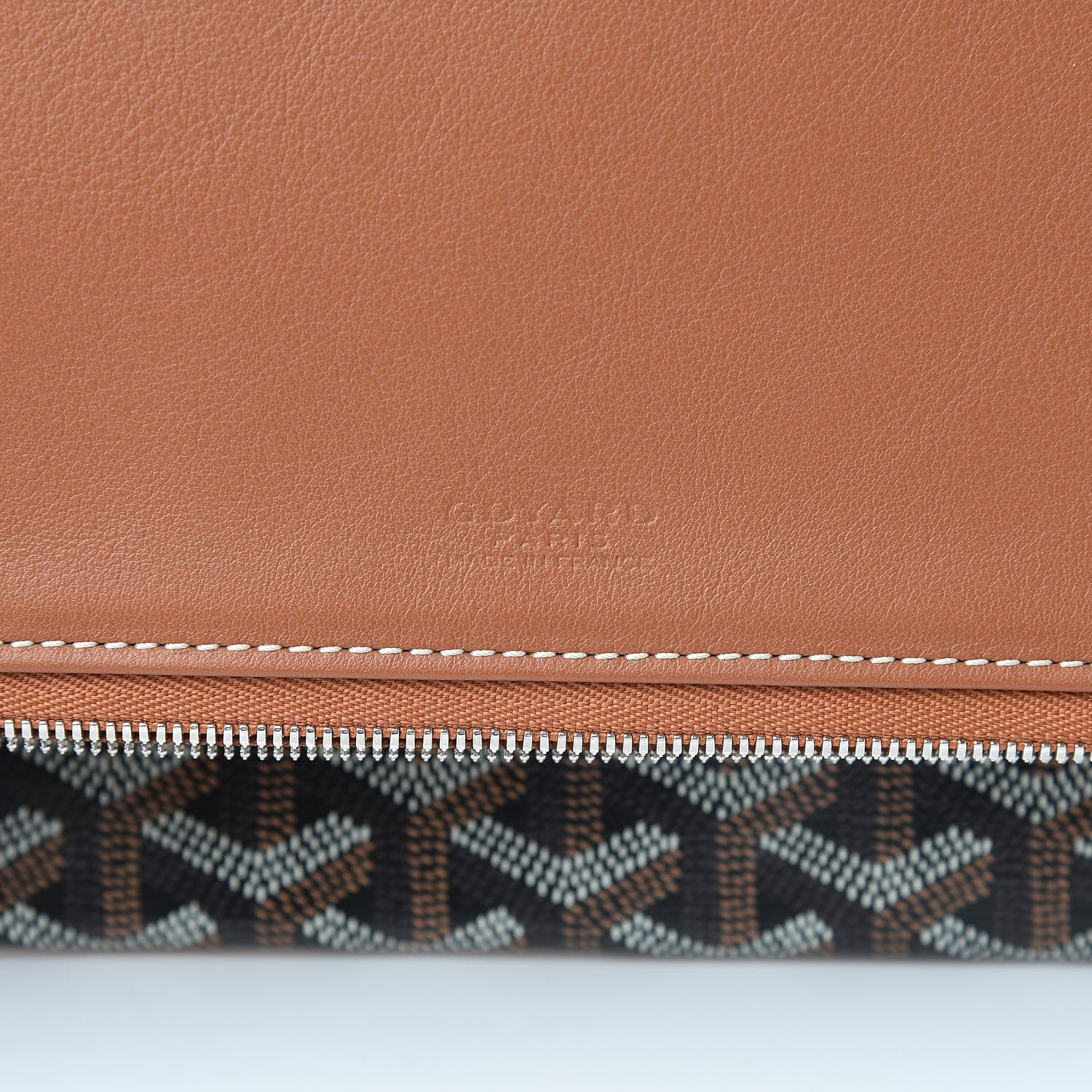 Goyard Goyardine Sainte Marie Soft Clutch Black Gold 6 of 8