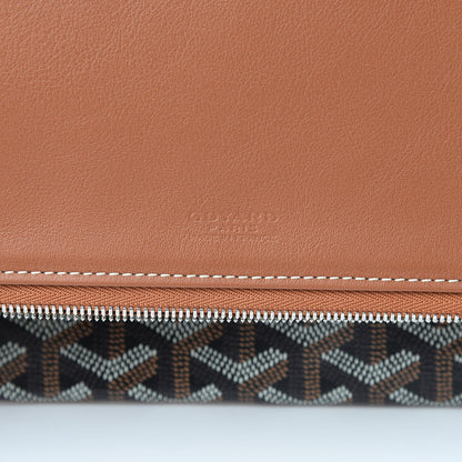 Goyard Goyardine Sainte Marie Soft Clutch Black Gold 6 of 8
