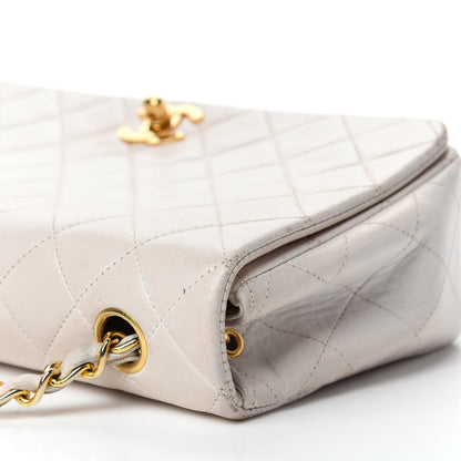 Chanel Lambskin Quilted Small Single Flap White 11 of 19