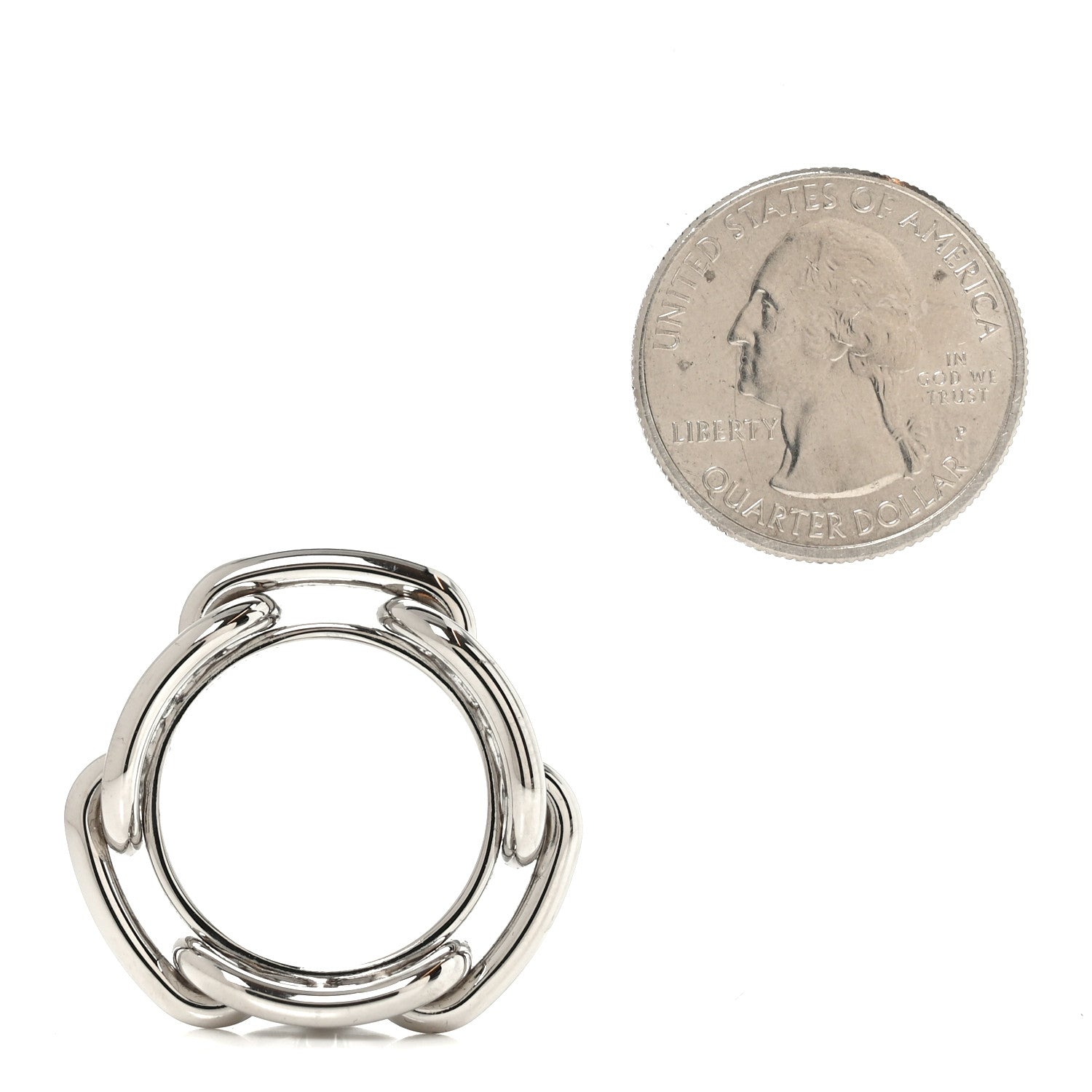 Hermes Palladium Regate Scarf Ring 3 of 6