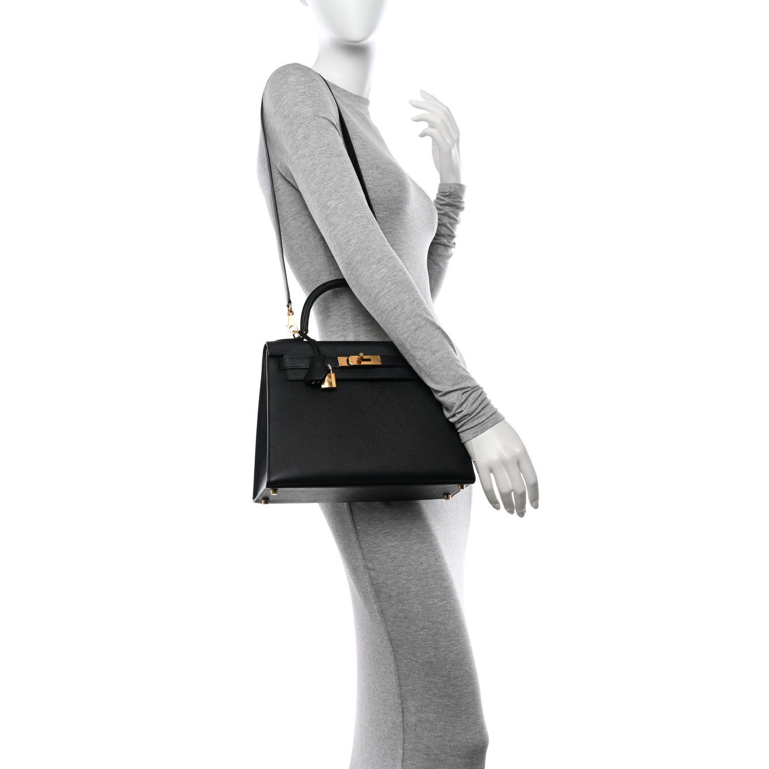 Hermes Epsom Kelly Sellier 28 Black 2 of 15